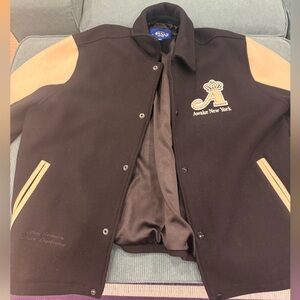 Awake NY Crown logo-appliqué bomber jacket - Black